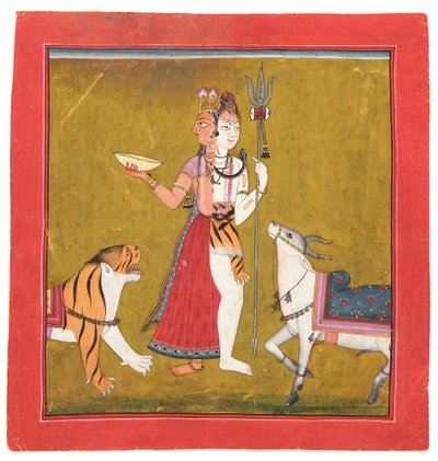 Shiva Ardhanarishvara, c.1715 de Indian School