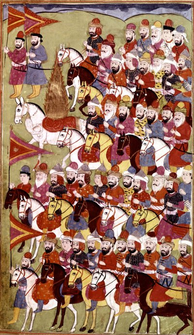 Historia del Profeta Muhammad, Hamla-i-Haydari, por Mirza Muhammad Rafi Bazil, 1808 de Indian School