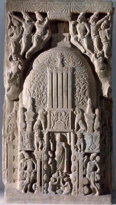 Losa de estupa (fragmento de relieve, 225-325) de Indian School