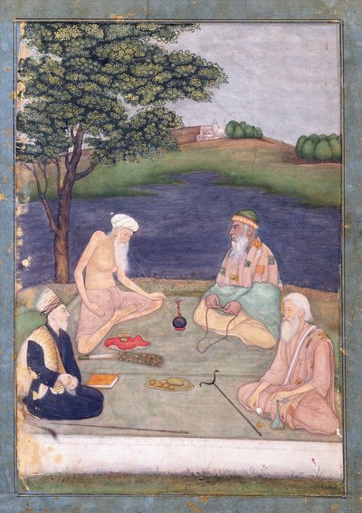 Sufíes visitando a su Pir, c.1650 de Indian School