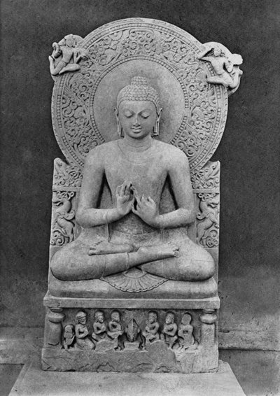 Buda enseñando (Dharmacakra mudrā) de Indian School