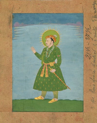 El 4º Emperador Mughal Jahangir de Indian School