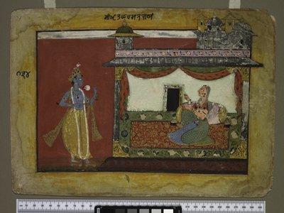 La Llegada de Krishna, c.1660-70 de Indian School