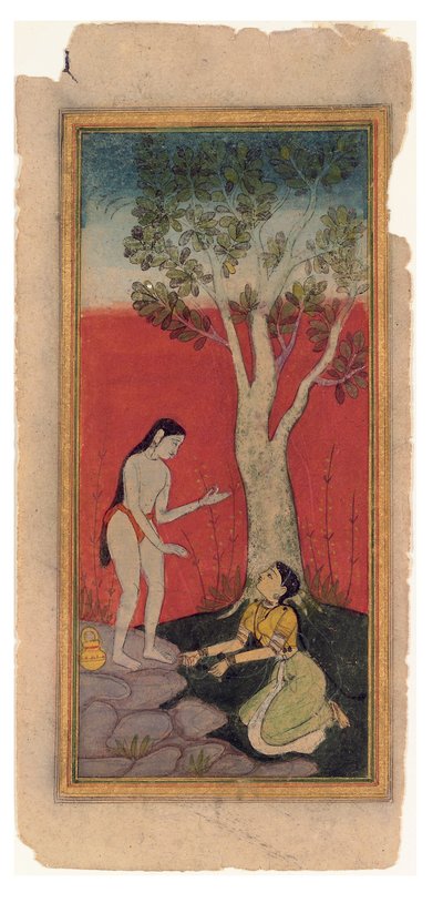 La ninfa celestial suplica al sabio de Indian School