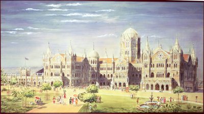 La Estación Chatrapati Shivaji Terminus, Mumbai, India, 1900 de Indian School