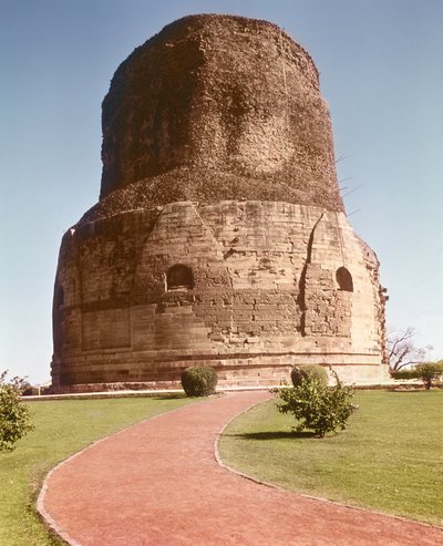 La estupa Dhamekh, c.500 d.C. de Indian School