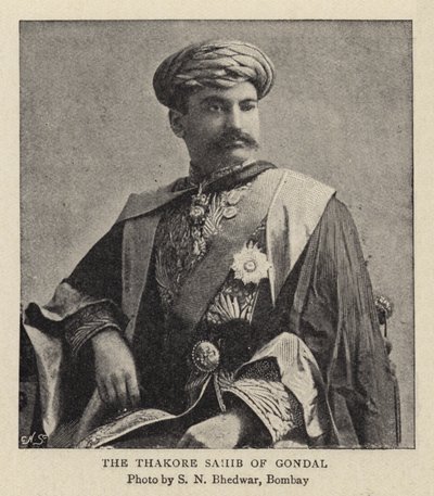 El Thakore Sahib de Gondal de Indian School