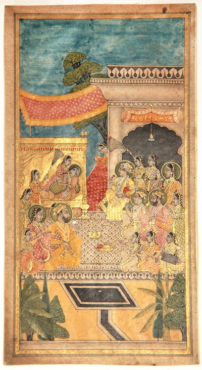 El matrimonio de Tana Shah en la ceremonia de Jalwa de Indian School