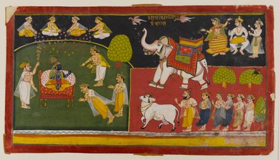 Escena no identificada, Aurangabad, c.1725 de Indian School