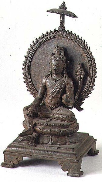 Vishnu, Pallava, sur de India (bronce) de Indian School