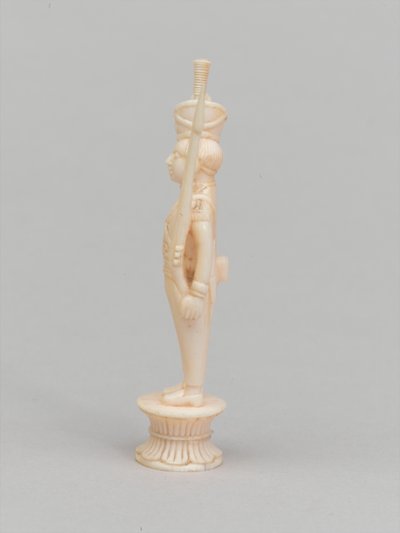 Peón blanco, pieza de ajedrez, India, circa 1820 de Indian School