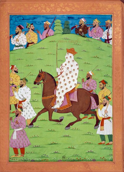 Mujer al servicio de la reina viajando a la corte de Shah Alem Miniaturas indias y persas en 