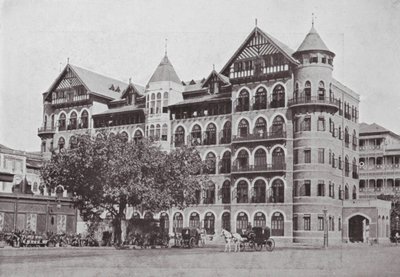 Bombay / Mumbai: Cámaras residenciales del Real Club Náutico de Bombay (fotografía en blanco y negro) de Indian photographer