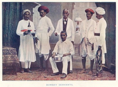 Nativos Indios: Sirvientes De Bombay de Indian photographer