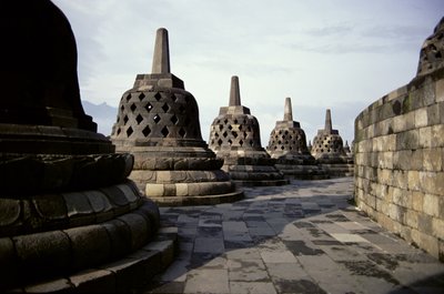 (Detalle) del exterior, 778-850 d.C. de Indonesian