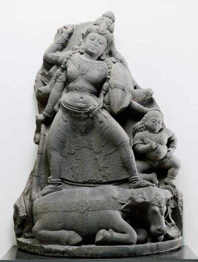Durga matando a Mahisa, c.1300 de Indonesian School