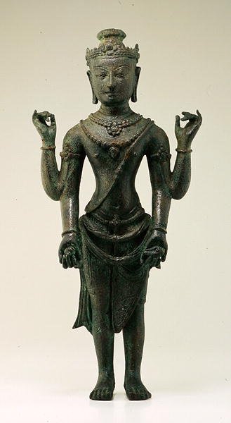 Figura de Vishnu, de Java de Indonesian School