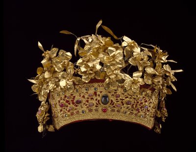 Corona de la Reina, Regencia de Buleleng, c.1890 de Indonesian School