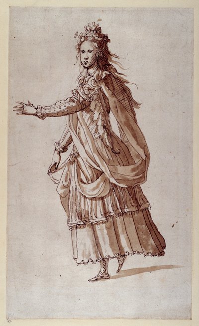 Una dama como una náyade de Inigo Jones