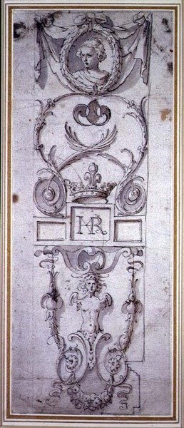 Diseño para un panel decorativo de Inigo Jones