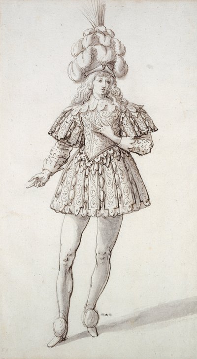 Mascarada con plumas y penacho de Inigo Jones