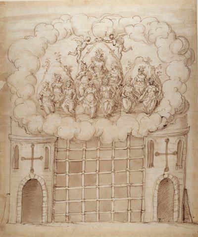 La liberación de las Hijas de la Mañana, c.1611 de Inigo Jones
