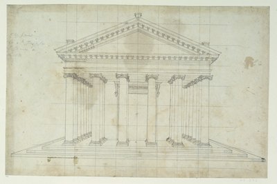 El Segundo Templo de Diana, c.1635 de Inigo Jones