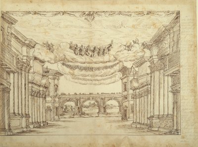 Los suburbios de una gran ciudad, c.1639 de Inigo Jones