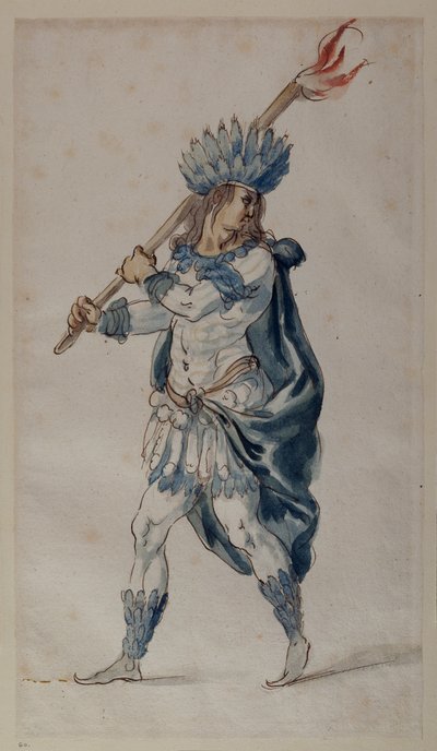 Portador de antorcha: un indio de Inigo Jones
