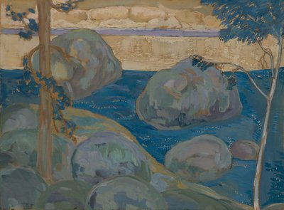 Paisaje con rocas de Iosiph Solomonovich Shkolnik