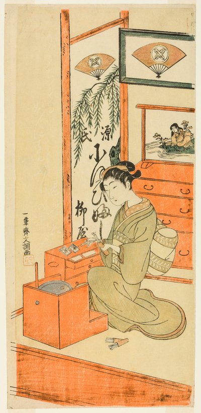 Ofuji de la Tienda Yanagi de Ippitsusai Bunchō
