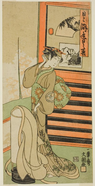 El Actor Segawa Kikunojo II en un Papel No Identificado de Ippitsusai Bunchō