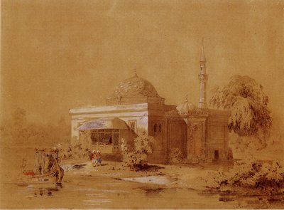 Proyecto del pabellón del Baño Turco en el Parque de Catalina de Tsarskoye Selo, c. 1850 de Ippolit Antonovich Monighetti