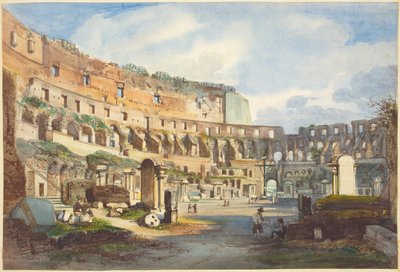 Interior del Coliseo de Ippolito Caffi