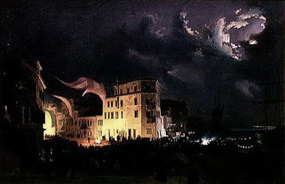 Festival Nocturno en Venecia de Ippolito Caffi
