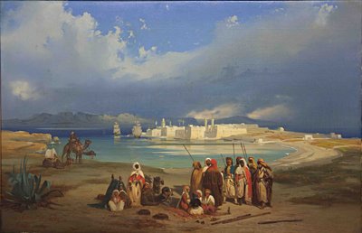 El istmo de Suez, ca. 1845 de Ippolito Caffi