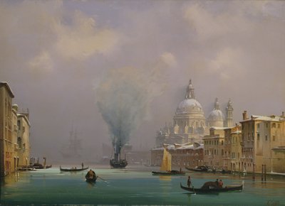 Venecia bajo la nieve, c.1840 de Ippolito Caffi