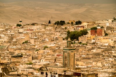 Vista de la medina de Fez, Marruecos, 2017 (foto) de Ira Block