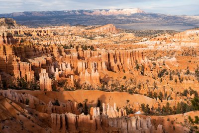 Hoodoos - agujas creadas por la erosión - en el Parque Nacional Bryce Canyon en Utah., 2019 (foto) de Ira Block