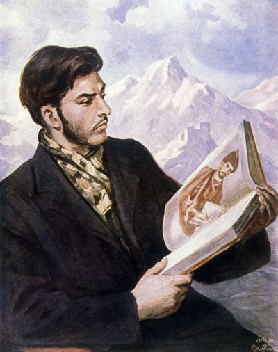 El joven Stalin de Iraklij (after) Toidze