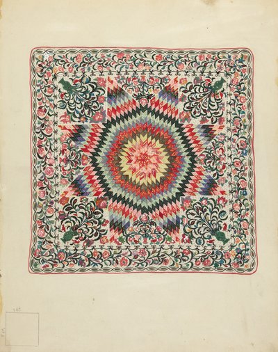 Colcha de retazos y apliques de Irene Schaefer