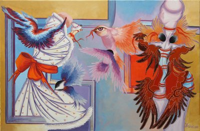 Cinta Roja y Chickadees, 2015 de Irina Corduban