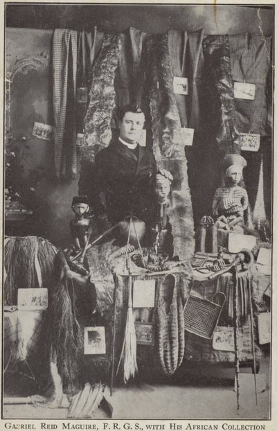 Gabriel Reid Maguire, explorador irlandés, con su colección africana de Irish Photographer