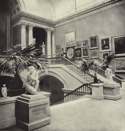 Escalera de la Galería Nacional, Dublín de Irish Photographer