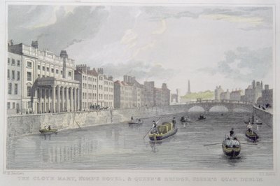 Mercado de telas, Hotel Home y Puente de la Reina, Usher