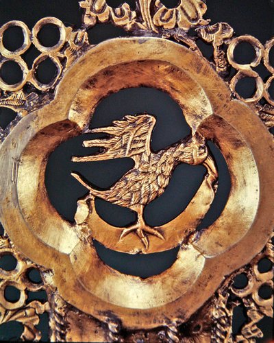 Águila, símbolo de San Juan Evangelista, de una cruz procesional, Ballymacasey, Condado de Kerry de Irish School