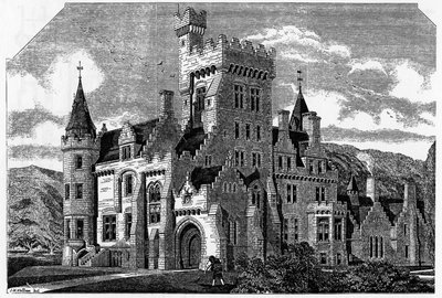 Castillo de Humewood, Co. Wicklow, ilustración de 