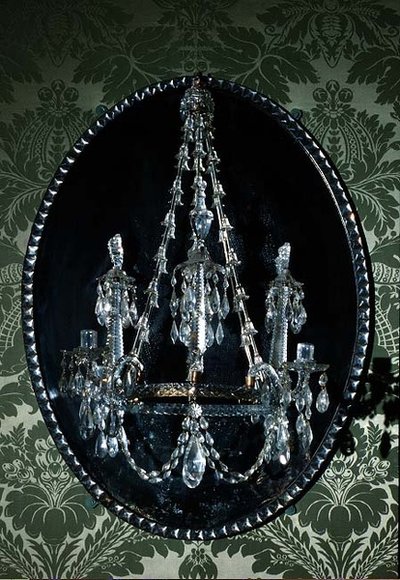 Candelabro de espejo, irlandés, finales del siglo XVIII de Irish School