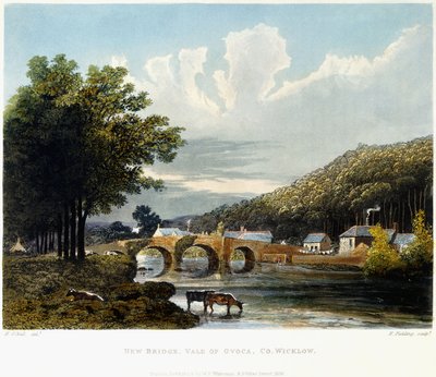 Puente Nuevo, Valle de Ovoca, Co. Wicklow, 1835 de Irish School