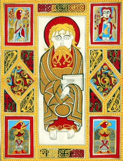 ilustración del Libro de Kells, 800 (iluminación) de Irish School